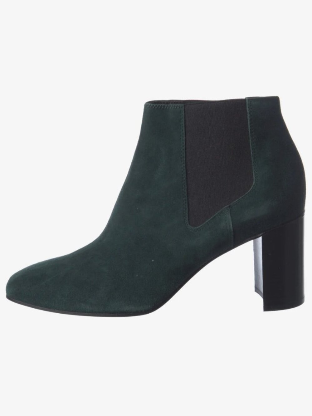 Rag & Bone Green Suede Chelsea Ankle Boots Block Heel Size 6.5